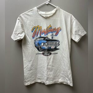 Ford Mustang Women’s Beige Graphic T Shirt